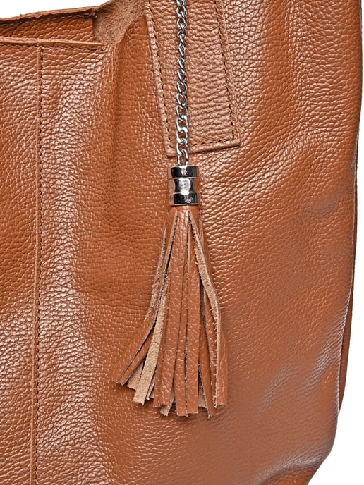 Carla Ferreri Marrón Bolso de cuero - Image 3