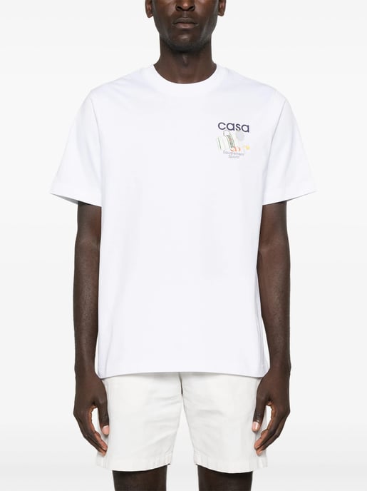 Camiseta Casablanca Equipment Sportive de algodón en blanco - Image 2
