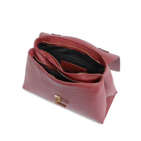 19V69 Italia Bolso de Mano para Mujeres Rojo 10520 DOLLARO RUBINO - Image 4