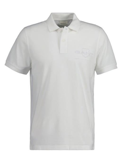 GANT Regular Fit Tonal Shield Logo Short Sleeve Rugger - Image 3