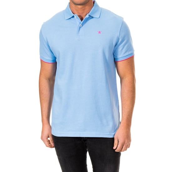Men's short-sleeved polo shirt with lapel collar HM561231