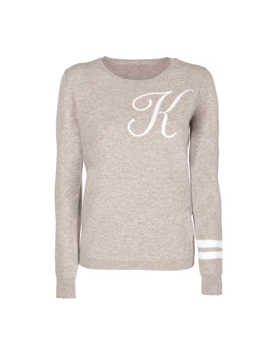 Crown Of Edinburgh Cashmere Crew Neck Sweater Stockbridge Camel K