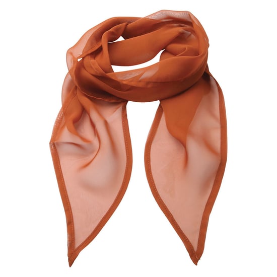 Premier Unisex Adult Colours Chiffon Scarf (Chestnut)