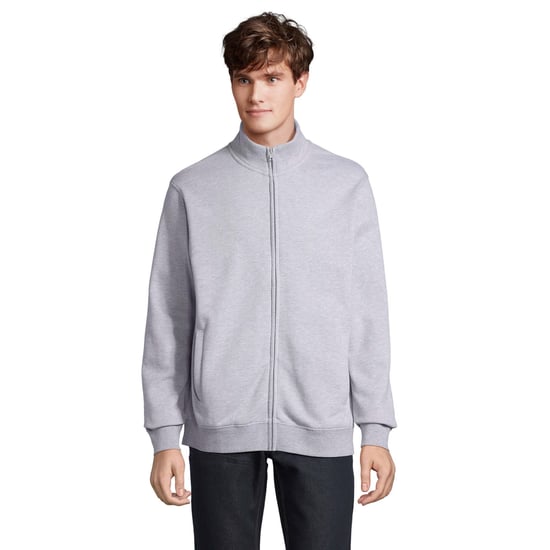 SOLS Unisex Adult Cooper Full Zip Jacket (Grey Melange) - Image 1