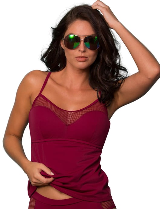 30012 Pour Moi Glamazon Convertible Tankini Top
