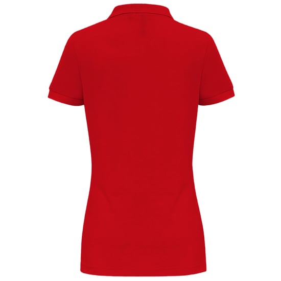 Asquith & Fox Womens/Ladies Plain Short Sleeve Polo Shirt (Red) - Image 2