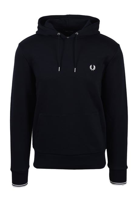 Fred Perry Tipped Hooded Sweatshirt Navy