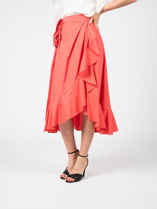 Pinko Skirt Vibruno Woman's Orange