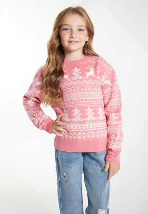 Mymo Pullover pink white - Image 3