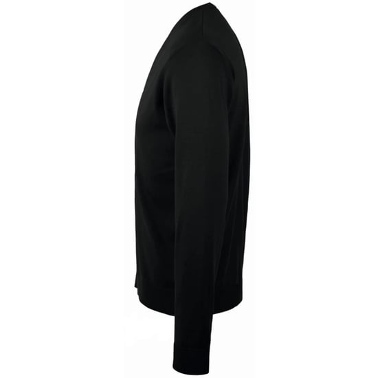 SOLS Mens Golden Knitted V Neck Cardigan (Black) - Image 3
