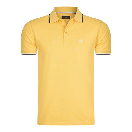 Cappuccino Italia Polo SS Polo Applique Pique Amarillo - Image 1