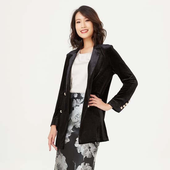 Double buttoning velvet jacket - Image 2