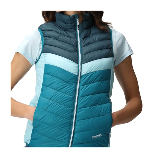 Regatta Womens/Ladies Harrock II Baffled Gilet (Gulfstream/Reflecting Lake)