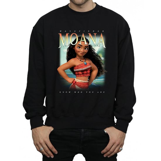 Disney Mens Moana Montage Sweatshirt (Black)