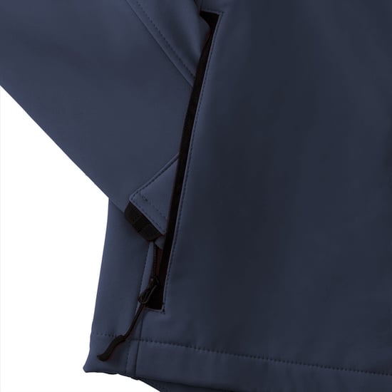 Russell Mens 3 Layer Soft Shell Gilet Jacket (French Navy) - Image 2