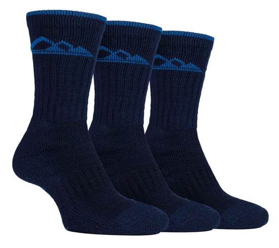 3 Pares Calcetines de Algodón para Senderismo para Hombre, Transpirables y Acolchados - Image 1