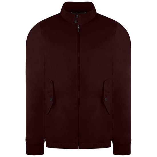 Ben Sherman Signature Mens Burgundy Harrington Jacket - Image 1