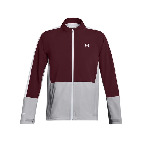 Men's Under Armour Stormproof 3.0 Waterproof Jacket in red maroon