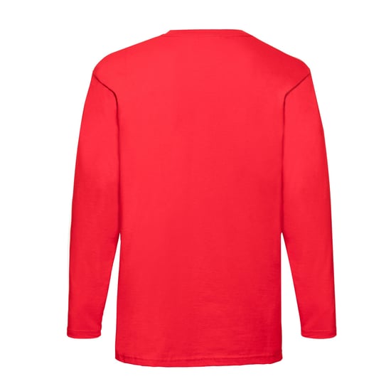 Fruit of the Loom Unisex Adult Valueweight Long-Sleeved T-Shirt (Red) - Image 2