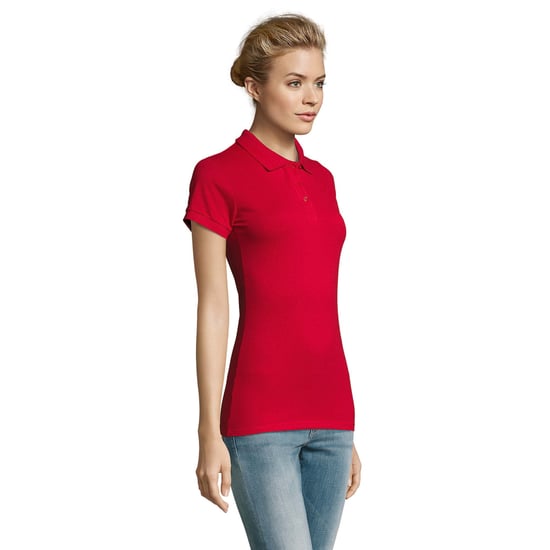 SOLS Womens/Ladies Perfect Polo Shirt (Red) - Image 3