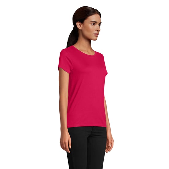 SOLS Womens/Ladies Pioneer T-Shirt (Fuchsia) - Image 3