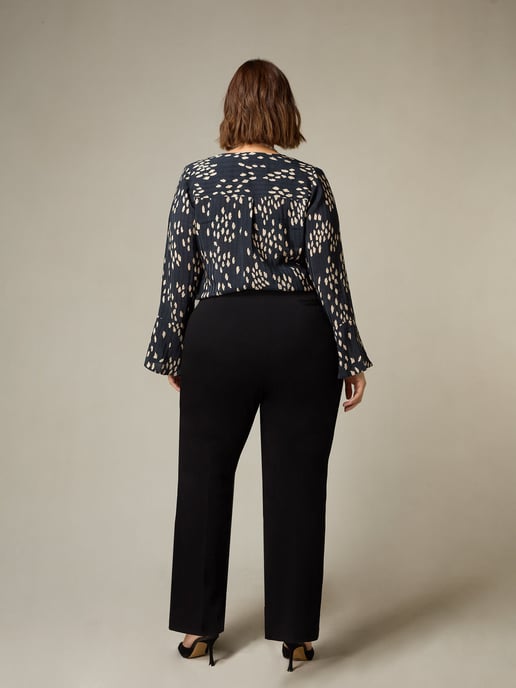 Black Ponte Bootleg Trousers