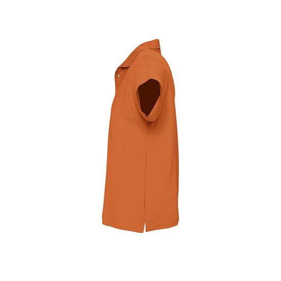 SOLS Mens Summer II Pique Short Sleeve Polo Shirt (Orange) - Image 3