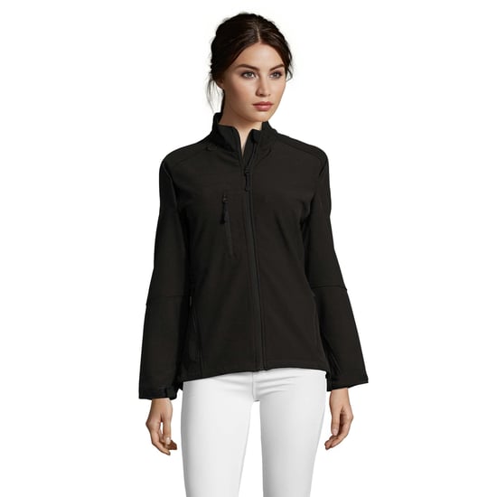 SOLS Womens/Ladies Roxy Soft Shell Jacket (Breathable, Windproof And Water Resistant) (Black) - Image 6
