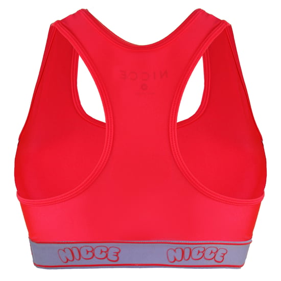 Nicce Sleeveless Pink Womens Carbon Racerback Sports Bra 203 2 15 04 0307
