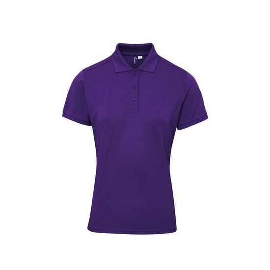 Premier Womens/Ladies Coolchecker Plus Polo Shirt (Purple) - Image 1