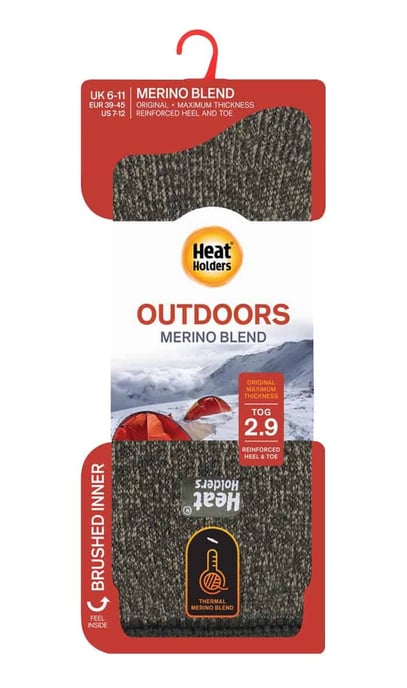 Calcetines térmicos de invierno de lana merino para hombre con talón y puntera reforzados - Image 2