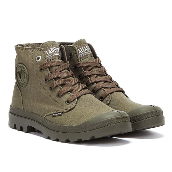 Palladium Pampa Hi Mono Chrome Green Boots - Image 1