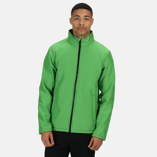 Regatta Standout Mens Ablaze Printable Soft Shell Jacket (Extreme Green/Black) - Image 4