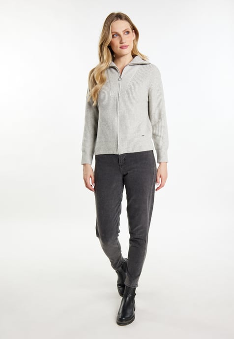 Dreimaster Cardigan women Grey melange - Image 2