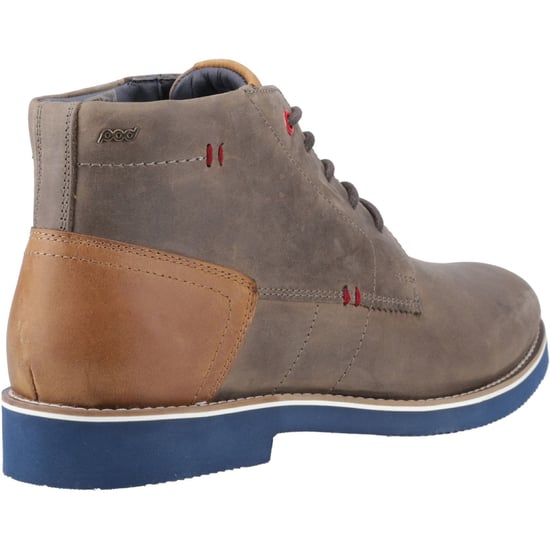 Pod Aries Leather Men's Grey Boots - Image 2
