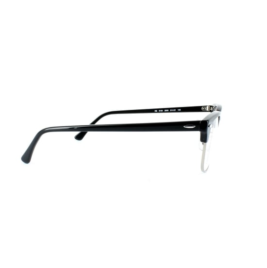 Montura de Gafas Ray-Ban Redonda Brillante Negra Unisex para Mujeres - Image 4