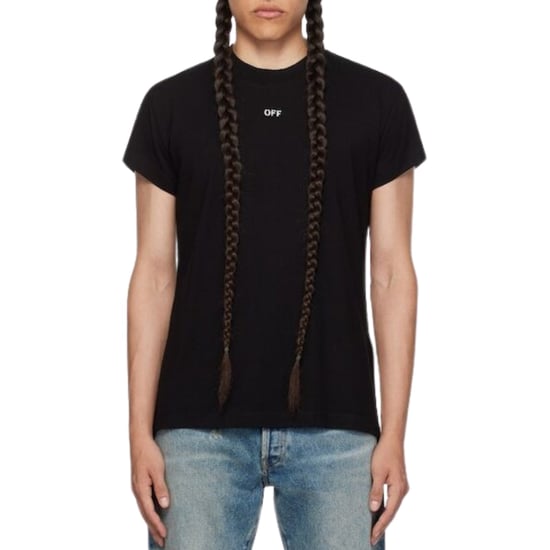 Off-White Noise Arrow Shaped Logo Black T-Shirt