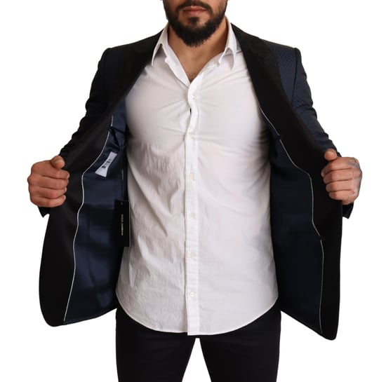 Chaqueta Blazer MARTINI Slim Fit de Lana Azul para Hombre de Dolce & Gabbana - Image 6