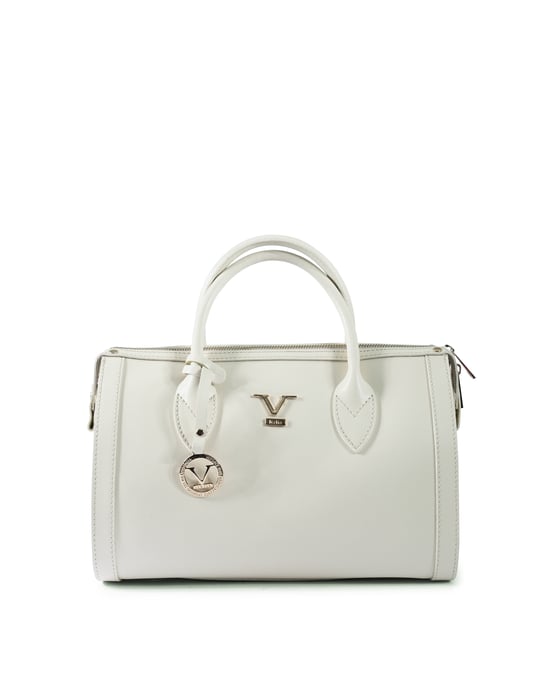 V Italia Bolsa de Mano para Mujer V014 SAFFIANO-G CREMA - Image 1