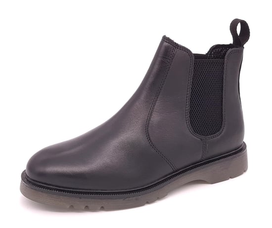 Frank James Naseby Leather Black Mens Chelsea Boots