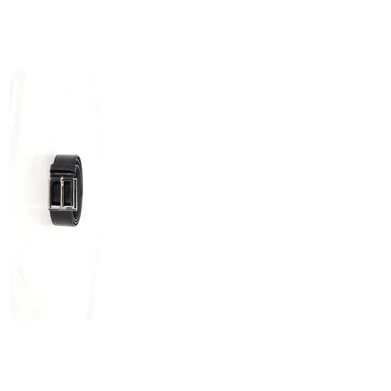 Prada Silver Buckle Belt in Black Leather - Image 4