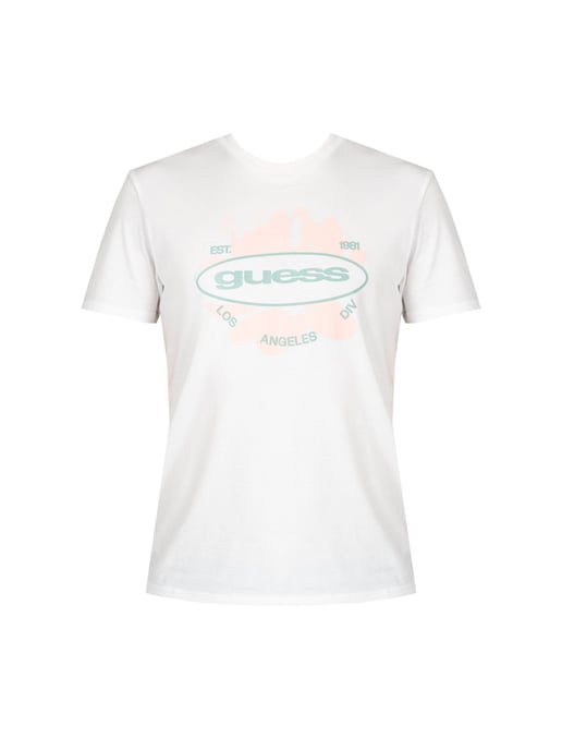 Guess T-Shirt LA Logo del hombre Blanco - Image 1
