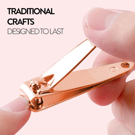 Set of 3 Nail Clippers Rose Gold, Keep Nails Trimmed with High Quality Dynamic