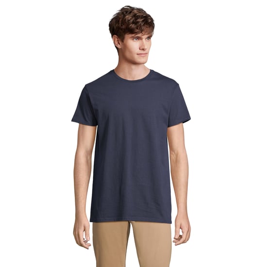 SOLS Mens Pioneer Organic Cotton T-Shirt (French Navy) - Image 1