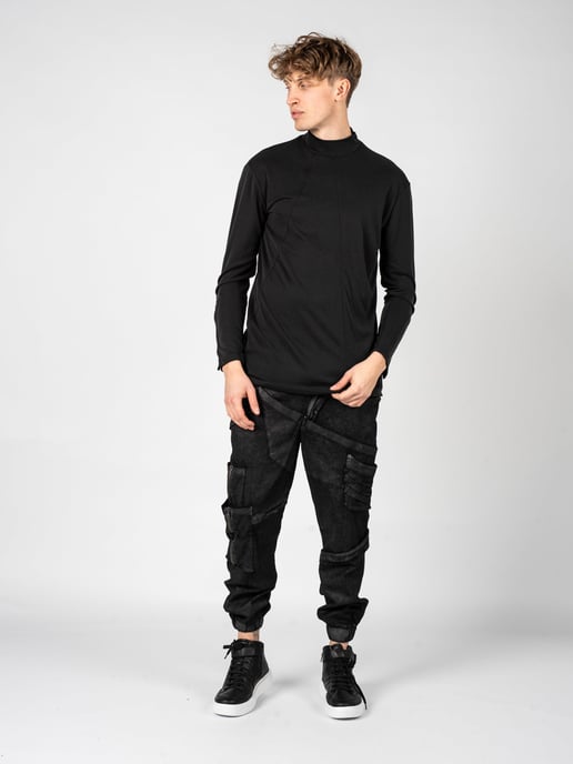 La Haine Inside Us Longsleeve LM061 del hombre Gris - Image 2