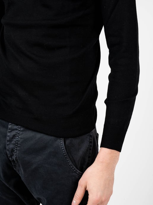 Xagon Man Suéter Turtleneck del hombre negro - Image 6