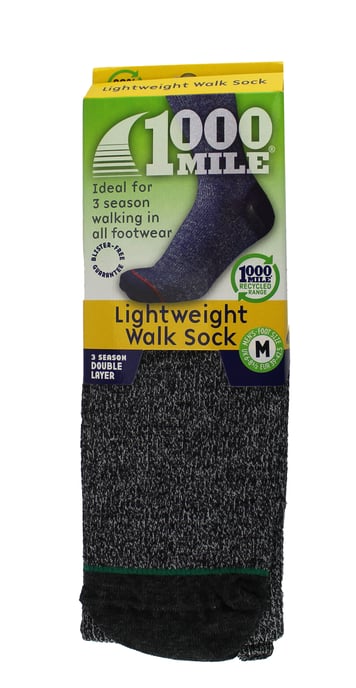 1000 Mile - Calcetines de senderismo ligeros Repreve para hombre - Charcoal Marl - Image 2