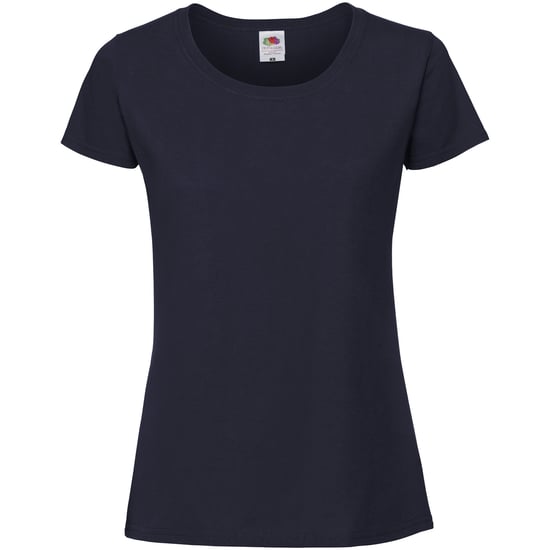 Fruit Of The Loom Womens/Ladies Fit Ringspun Premium Tshirt (Deep Navy) - Image 1