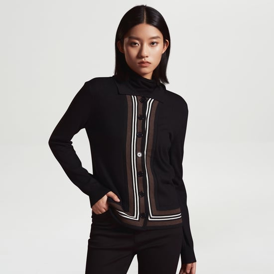 Cardigan with contrasting edges - Image 1