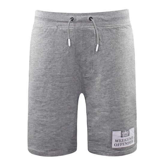Weekend Offender Easy Fit Stretch Waist Grey Mens Shorts WOST002 GREY MARL